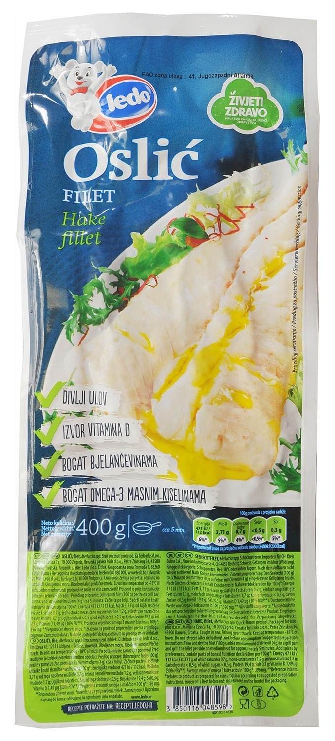 Ledo Oslić Filet 0.400 kg