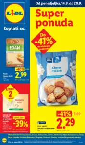 Lidl katalog akcija strana 1 – vrijedi od 14.9. do 20.9.2026.