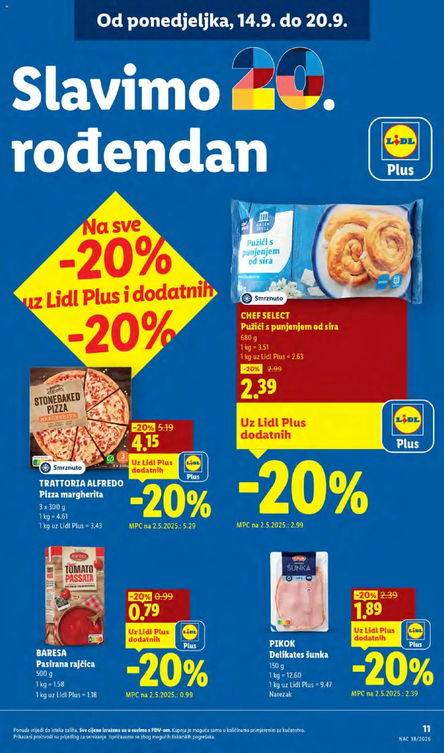 Lidl katalog akcija strana 11 – vrijedi od 14.9. do 20.9.2026.