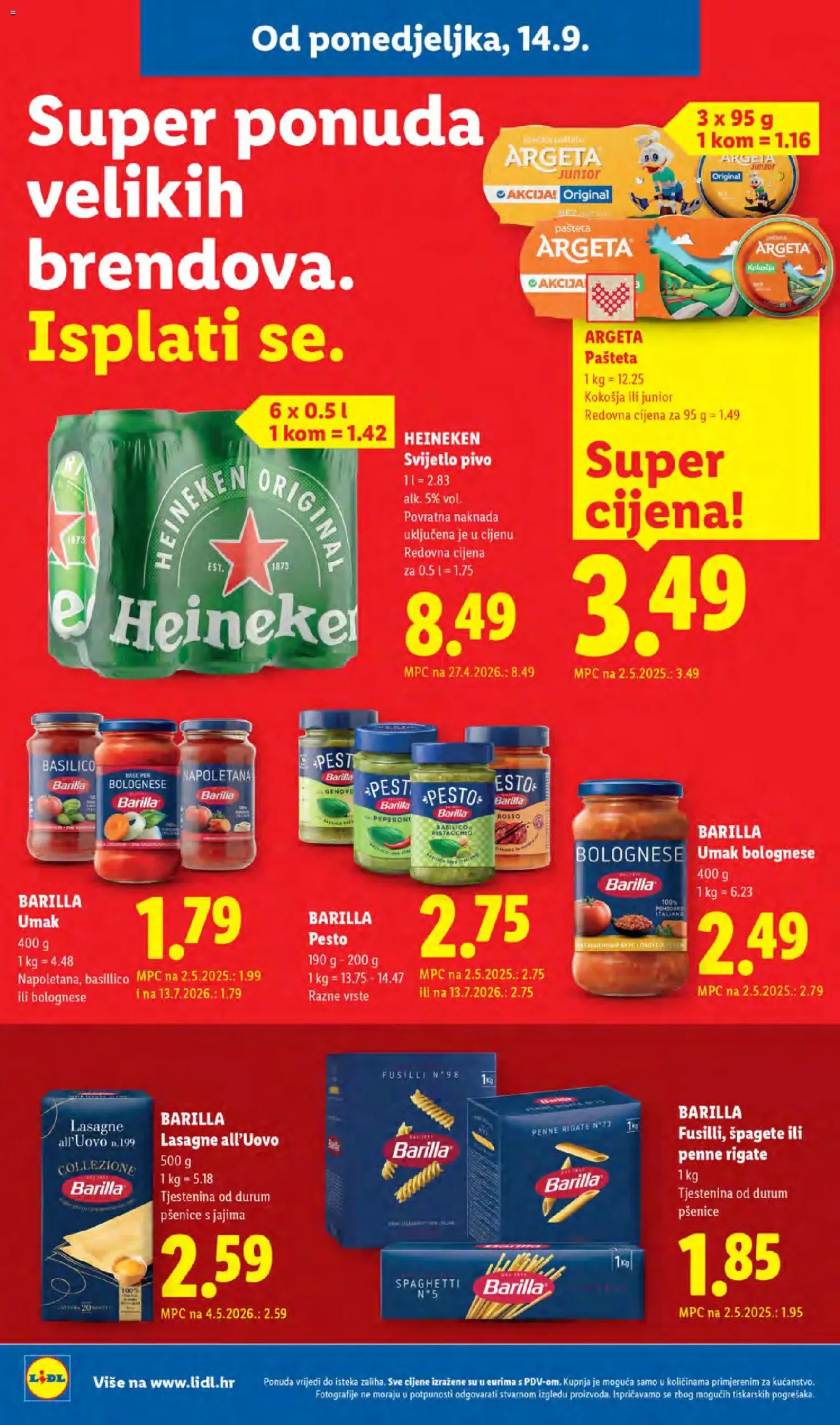 Lidl katalog akcija strana 16 – vrijedi od 14.9. do 20.9.2026.