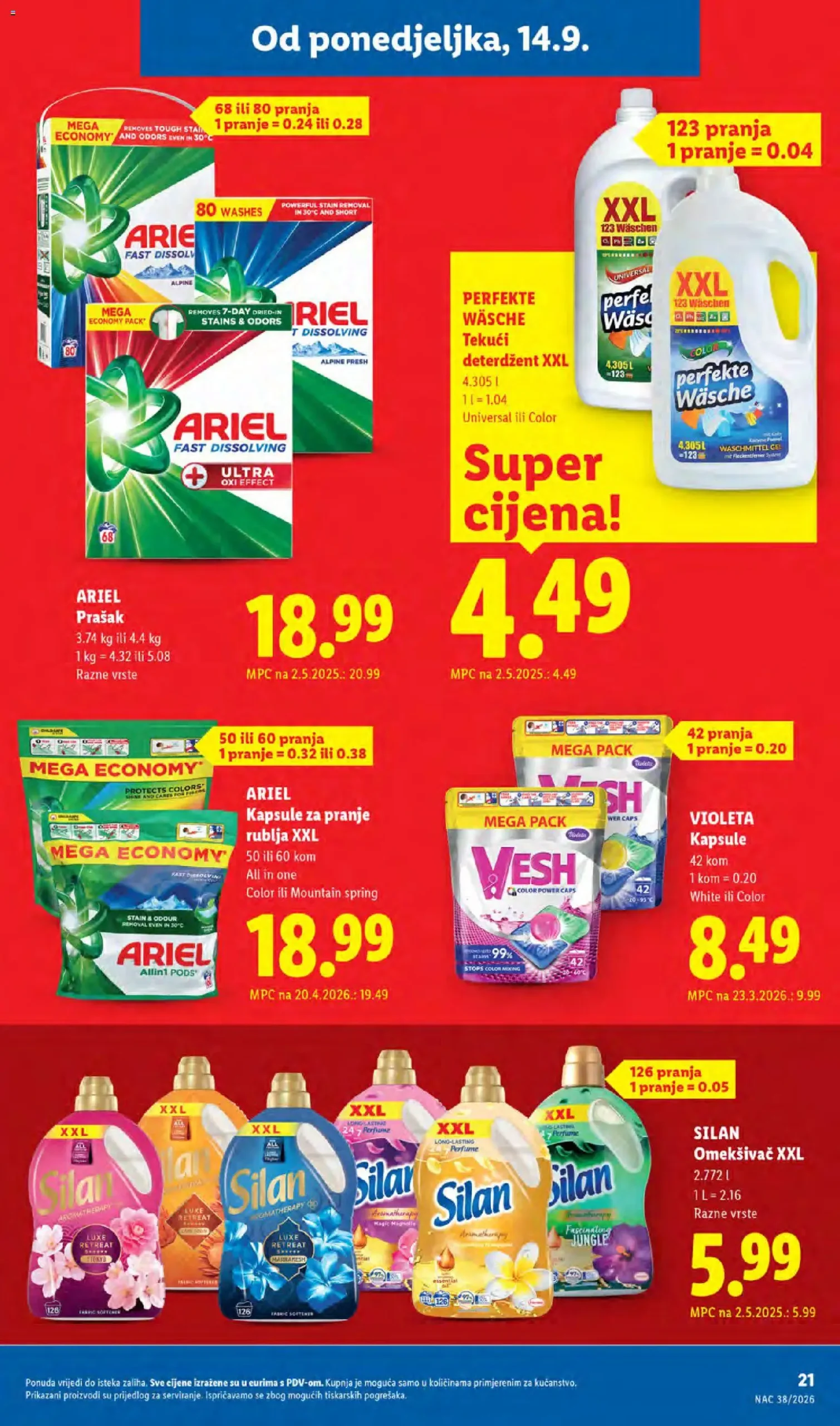 Lidl katalog akcija strana 21 – vrijedi od 14.9. do 20.9.2026.
