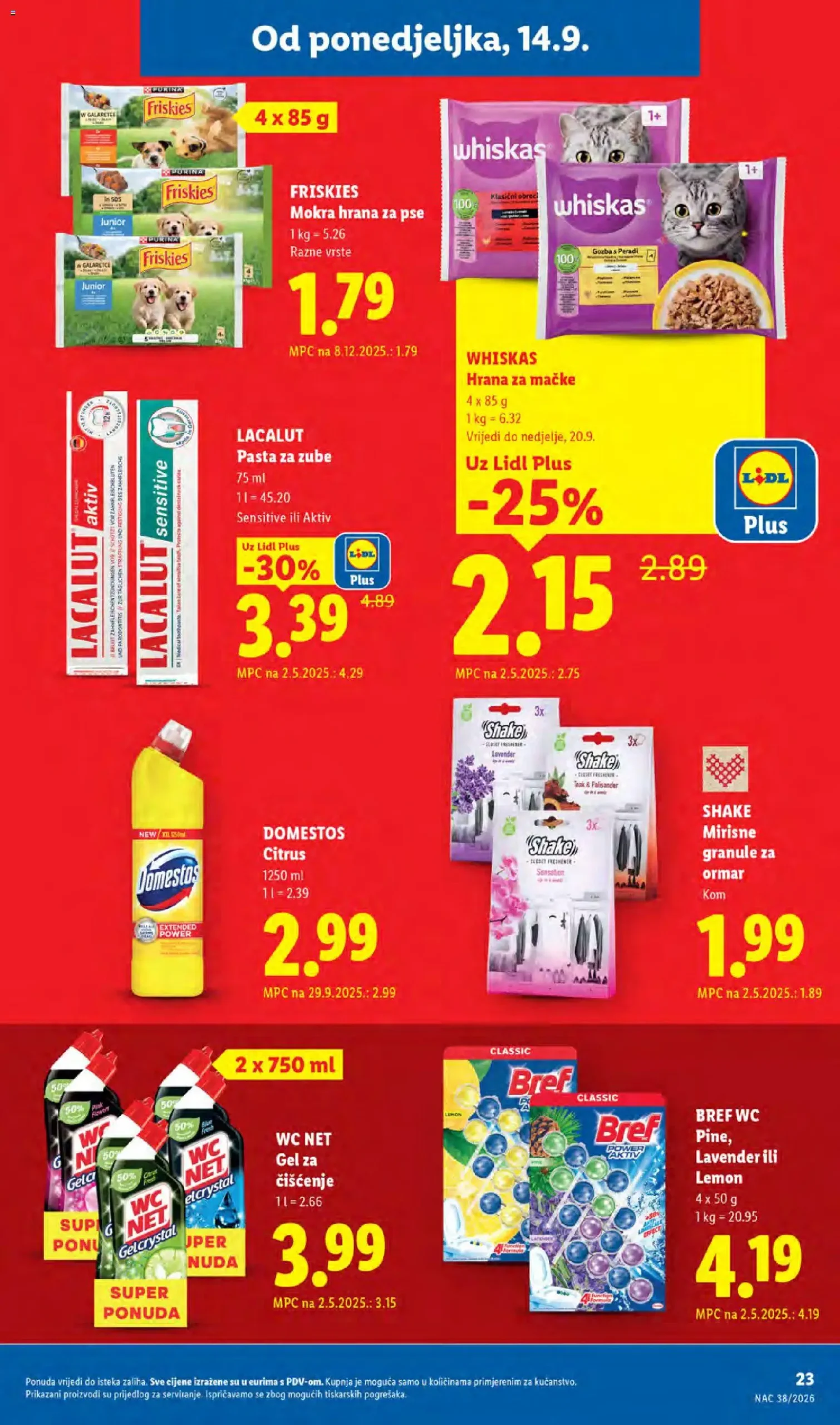 Lidl katalog akcija strana 23 – vrijedi od 14.9. do 20.9.2026.