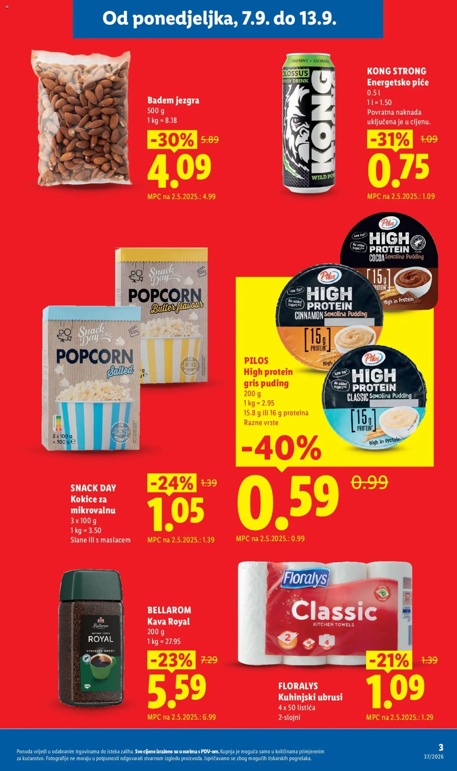 Lidl katalog akcija strana 3 – vrijedi od 7.9. do 13.9.2026.