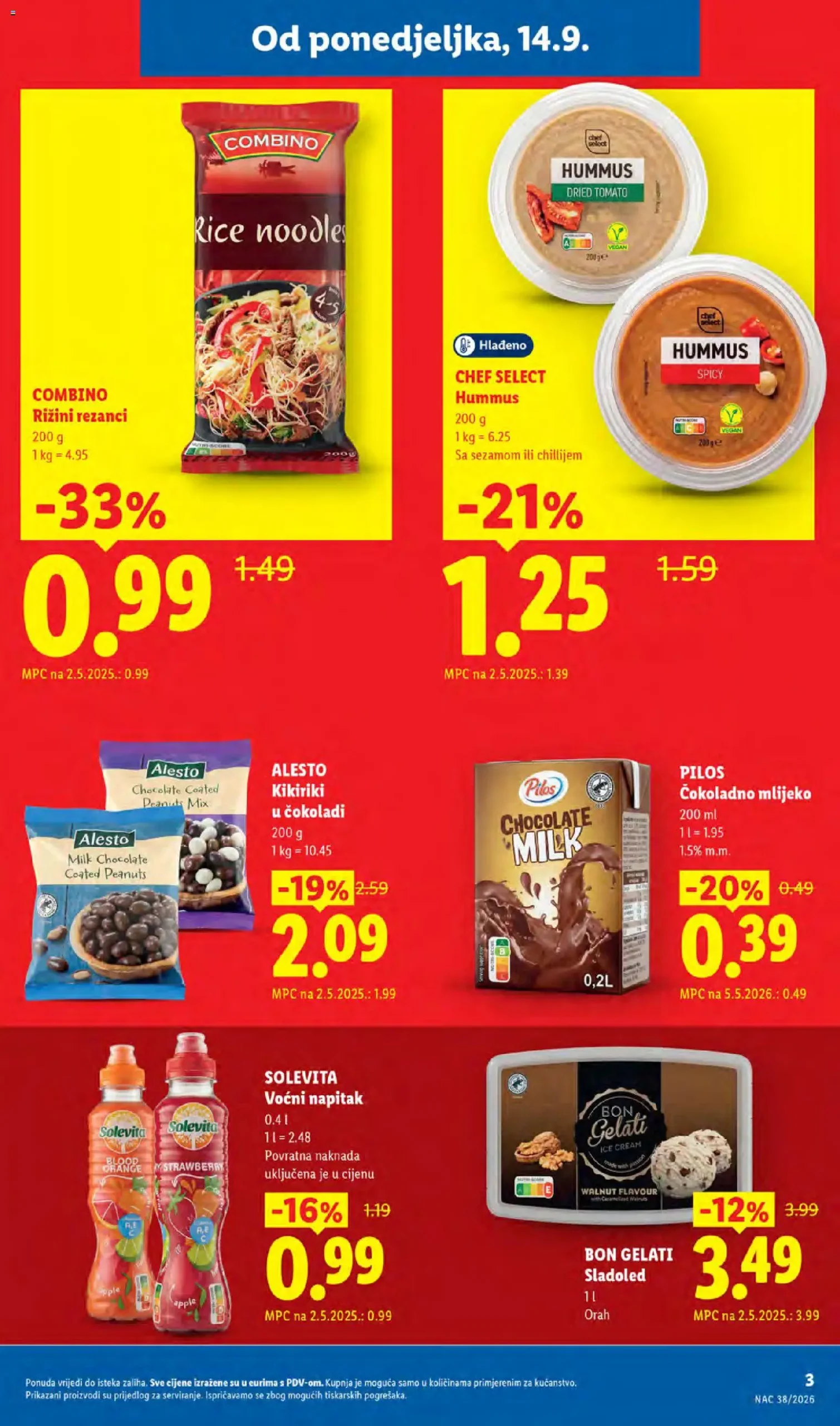 Lidl katalog akcija strana 3 – vrijedi od 14.9. do 20.9.2026.