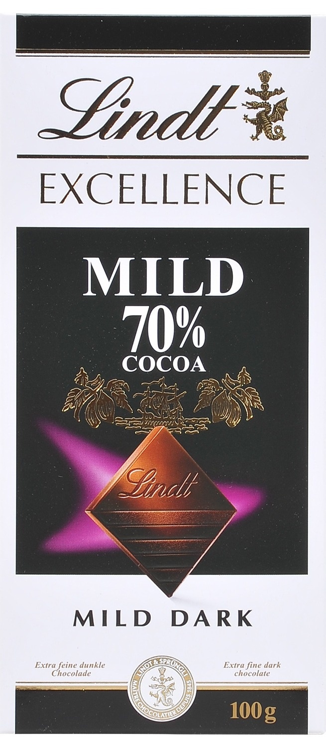 Čokolada Lindt Excellence Mild 70% 0.100 kg