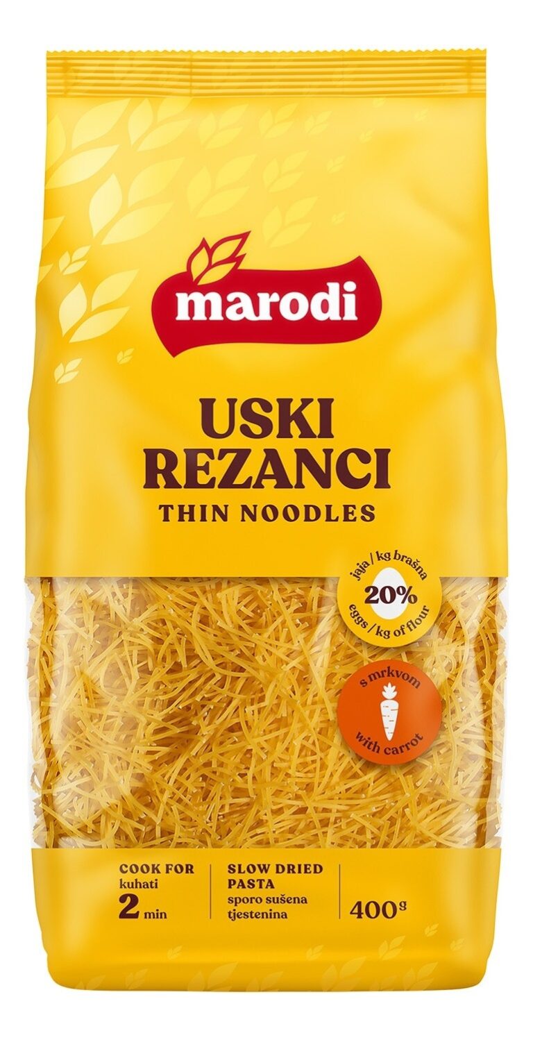 Marodi Uski rezanci s jajima i mrkvom 0.400 kg