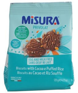 Keksi Misura kakao riža bez mlijeka 0.120 kg