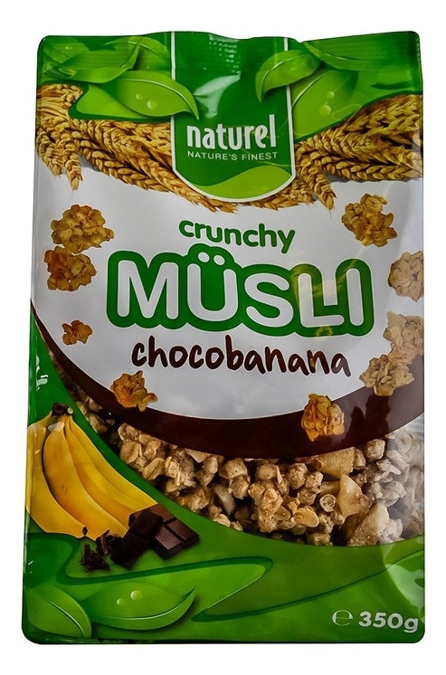 Naturel Muesli Crunchy Čokolada Banana 0.350 kg
