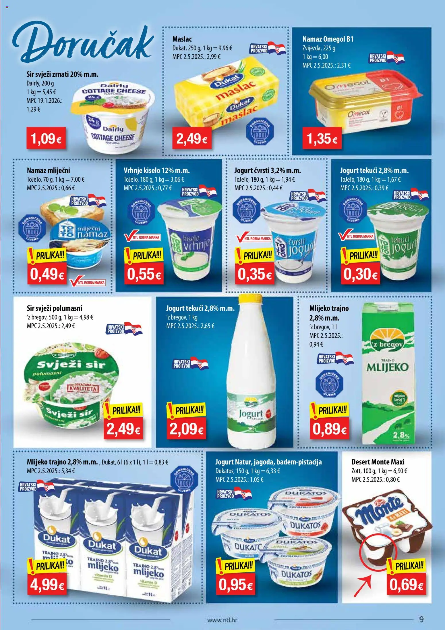 NTL katalog akcija strana 9 – vrijedi od 9.9. do 15.9.2026.