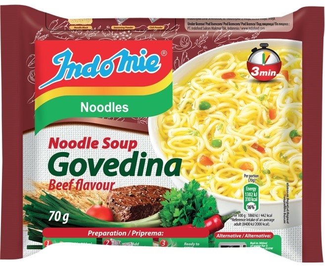 Indomie Juha instant goveđa s rezancima 0.070 kg