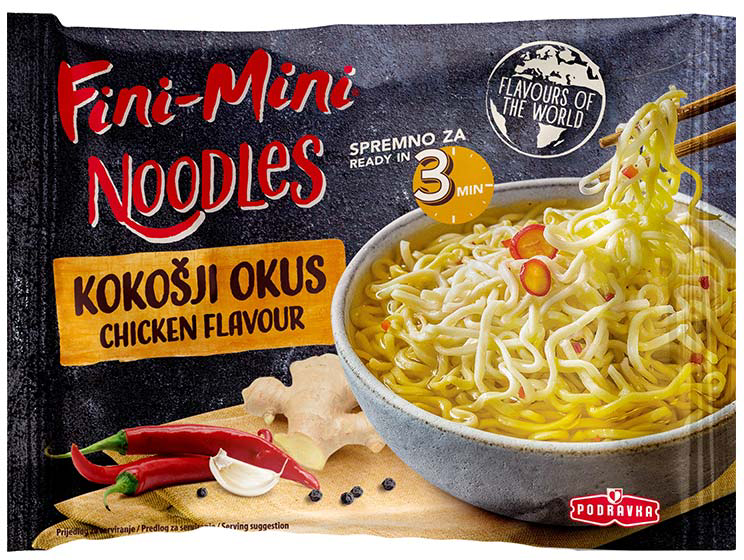 Podravka Fini Mini Juha Kokošji Noodle 75 g 0.075 kg