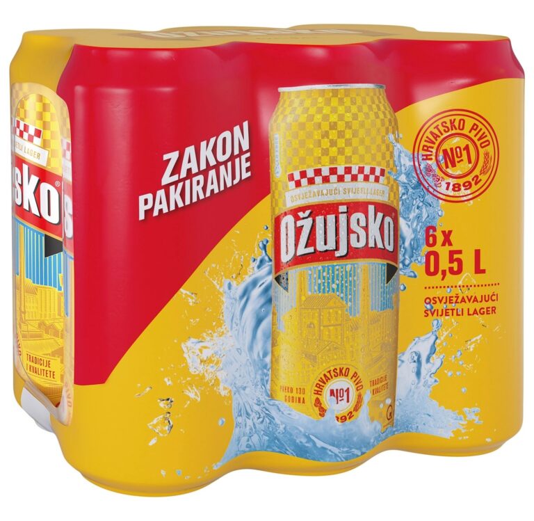 Ožujsko pivo 6x0.5L limenka 3.000 L