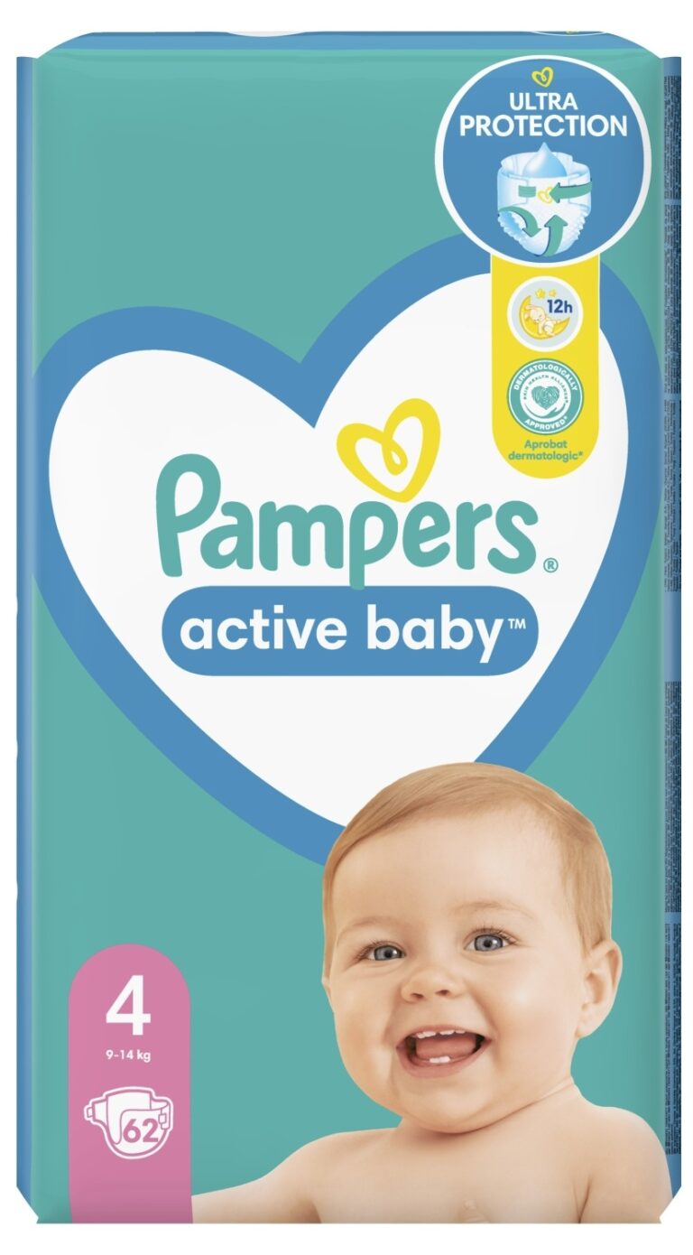 Pampers Pelene Active Baby Maxi Pack S4 62.000 kom