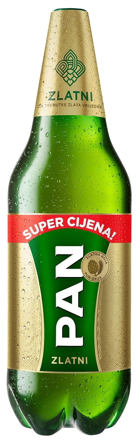 Pivo Pan Zlatni 2 L 2.000 L