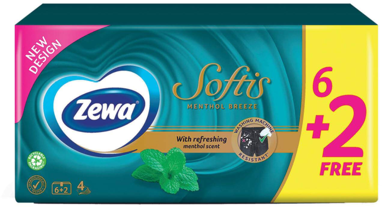 Zewa Softis Mentol 72.000 kom
