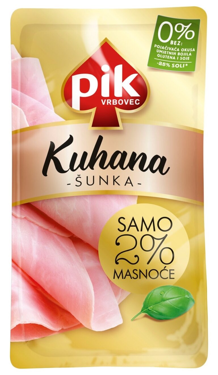 PIK Vrbovec Kuhana šunka narezak 0.125 kg