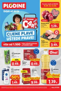 Plodine katalog akcija strana 1 – vrijedi od 16.9. do 22.9.2026.