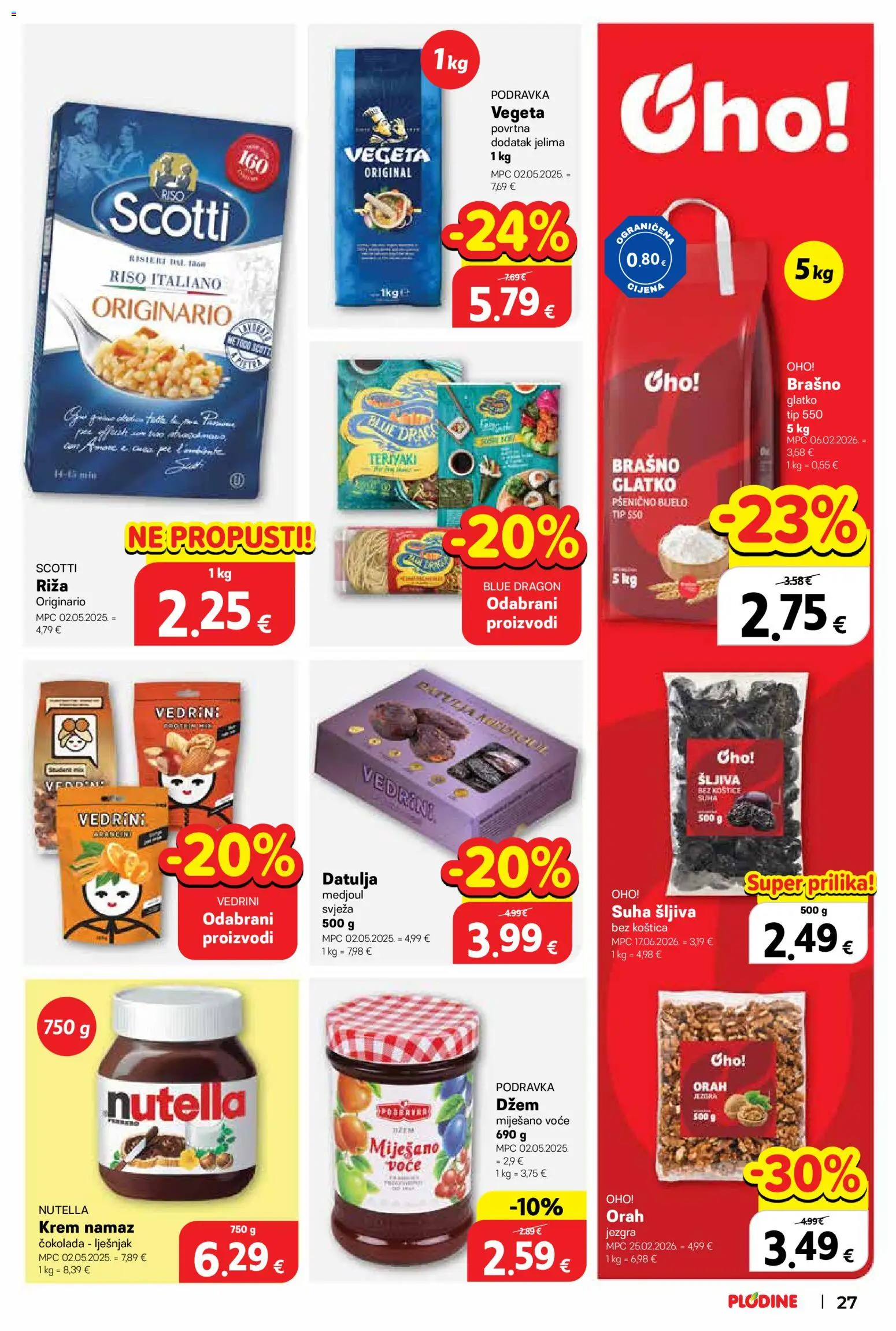 Plodine katalog akcija strana 27 – vrijedi od 16.9. do 22.9.2026.