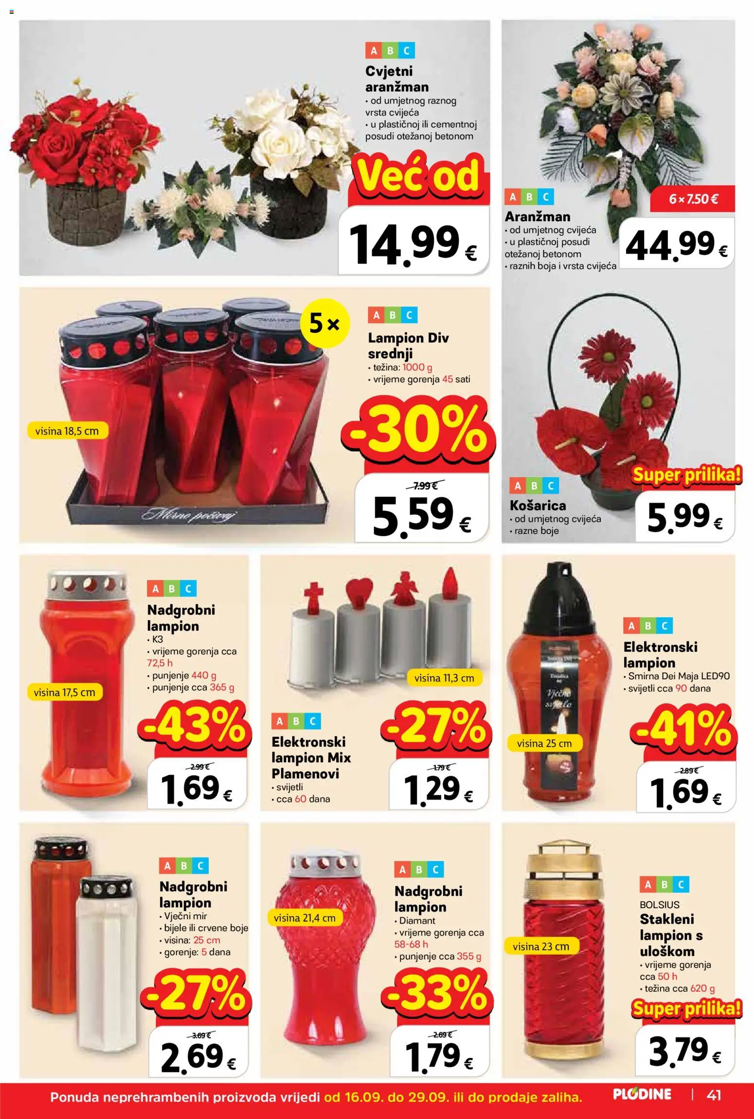 Plodine katalog akcija strana 41 – vrijedi od 16.9. do 22.9.2026.