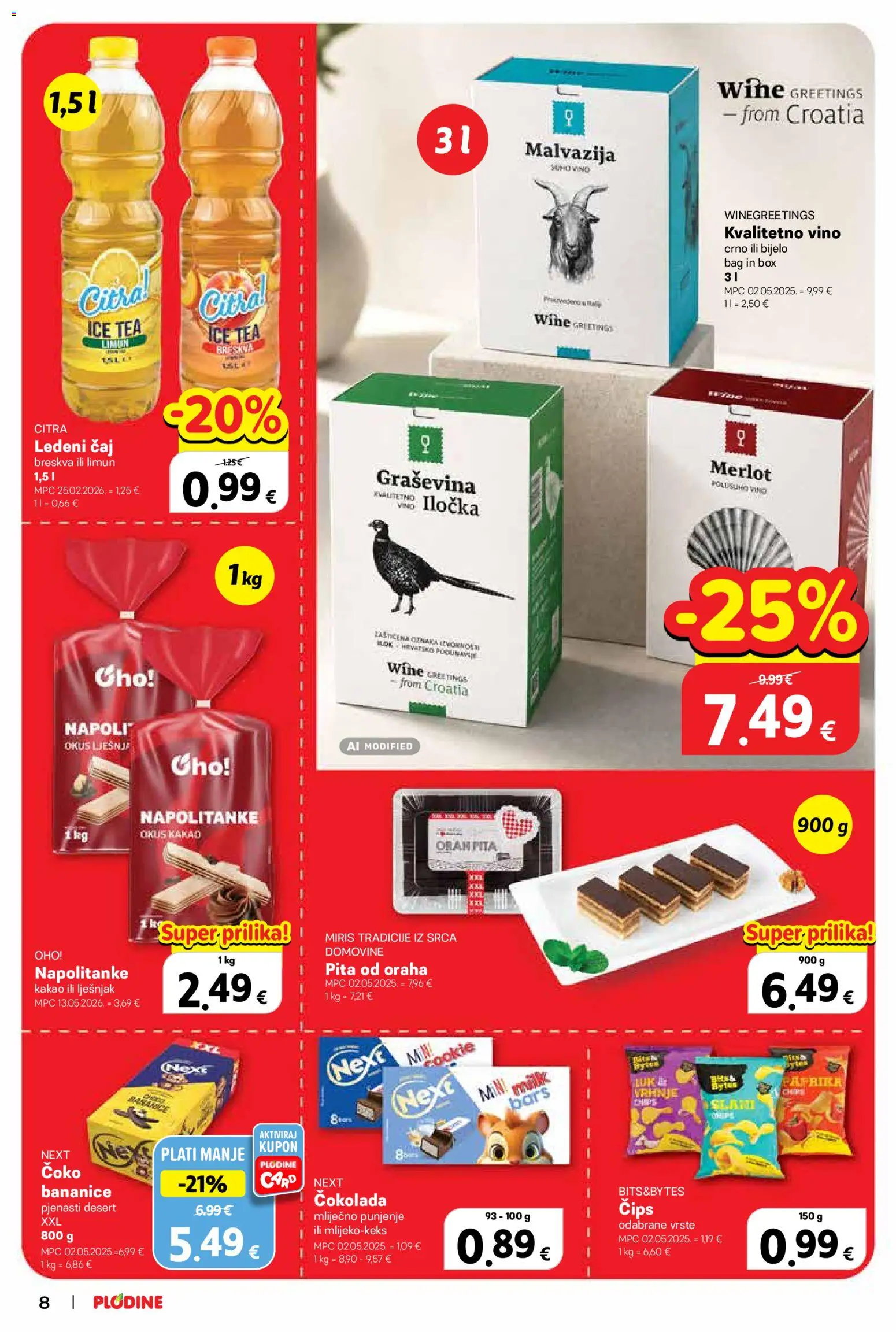 Plodine katalog akcija strana 8 – vrijedi od 16.9. do 22.9.2026.