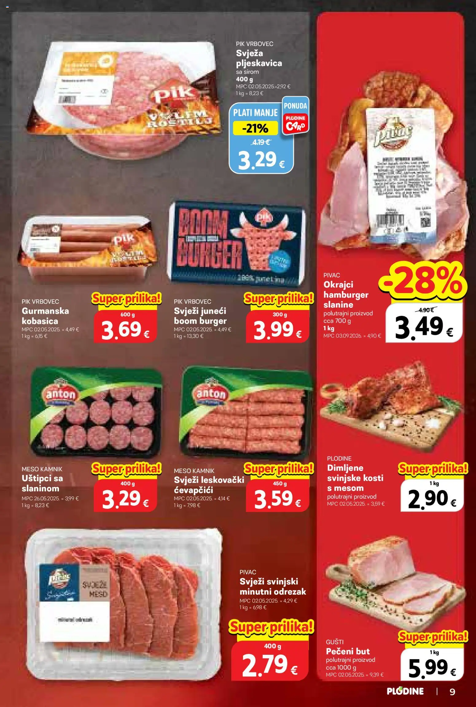 Plodine katalog akcija strana 9 – vrijedi od 9.9. do 15.9.2026.