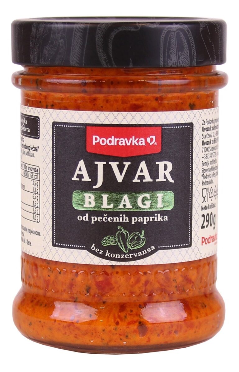 Podravka Ajvar blagi od pečene paprike 0.290 kg
