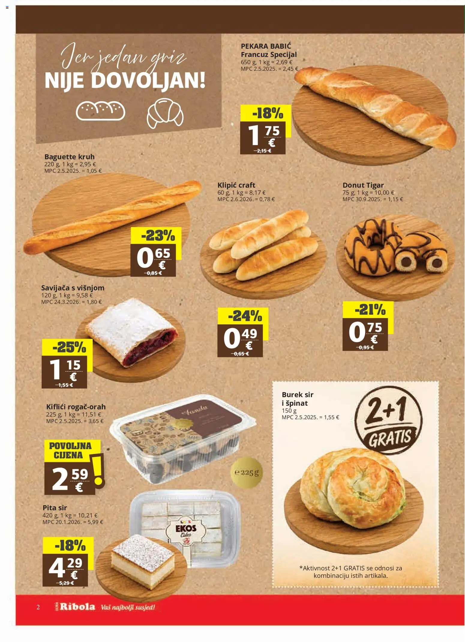 Ribola katalog akcija strana 2 – vrijedi od 7.9. do 15.9.2026.