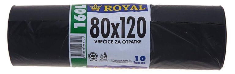 Royal Vreće za smeće LD 160L 10.000 kom