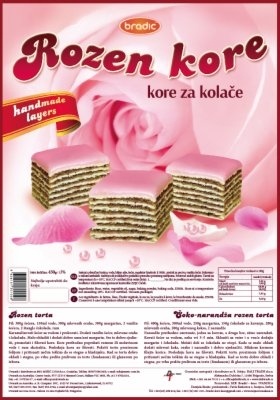 Bradić Kore za kolače Rozen 0.430 kg