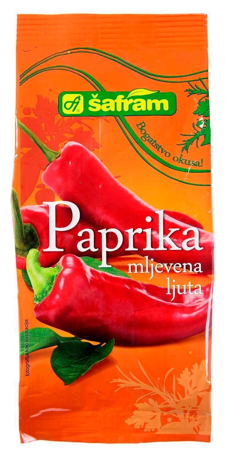 Šafram Paprika Ljuta Mljevena 0.100 kg