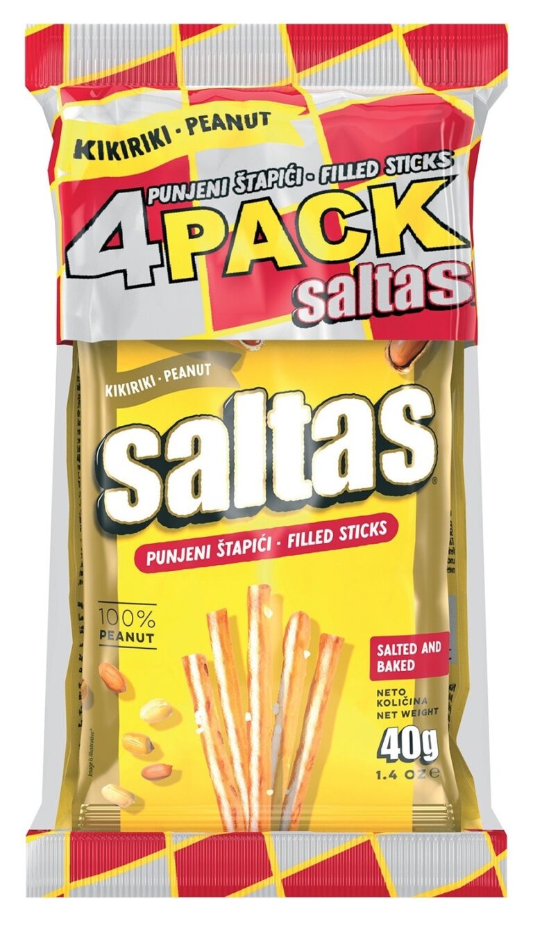Koestlin Saltas Štapići kikiriki 4pack 0.160 kg