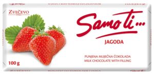 Zvečevo Samo Ti čokolada s jagodom 100g 0.100 kg