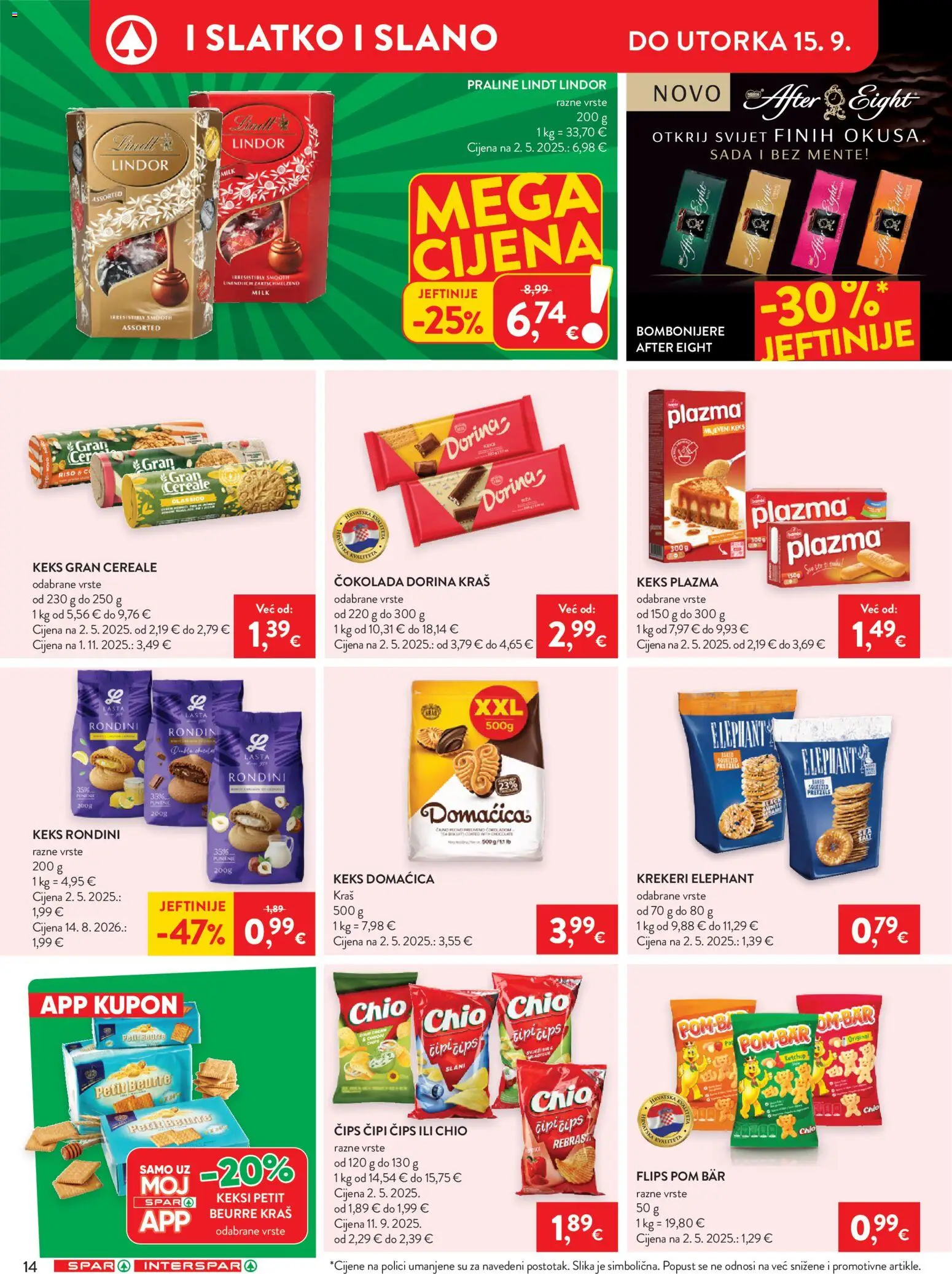 Spar katalog akcija strana 21 – vrijedi od 9.9. do 15.9.2026.