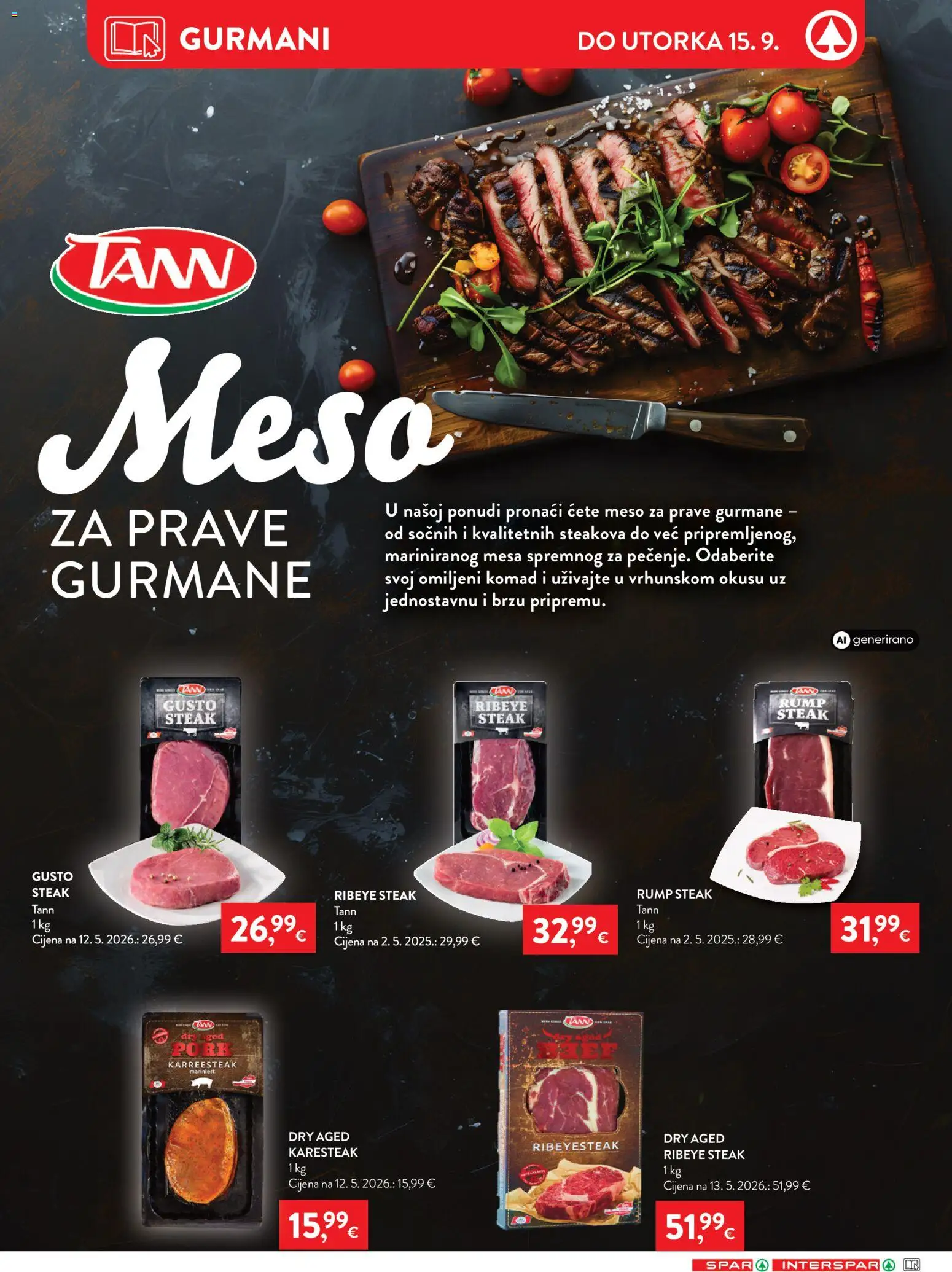 Spar katalog akcija strana 7 – vrijedi od 9.9. do 15.9.2026.