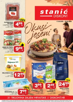 Stanić Diskont katalog 17.9. – 30.9.2026. – popusti do 31%