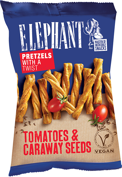 Trajno slano pecivo elephant 180 g - rajčica i kim