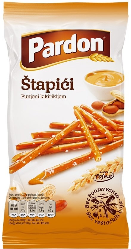 Pardon Štapići punjeni s kikirikijem 0.040 kg