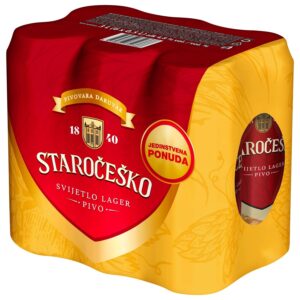 Staročeško Svijetlo Pivo 6x0,5L 3.000 L