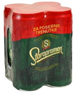 Pivo Staropramen 4x0,33L Limenka 1.320 L