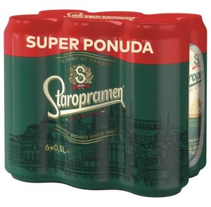 Pivo Staropramen 6x0,5L Limenka 3.000 L
