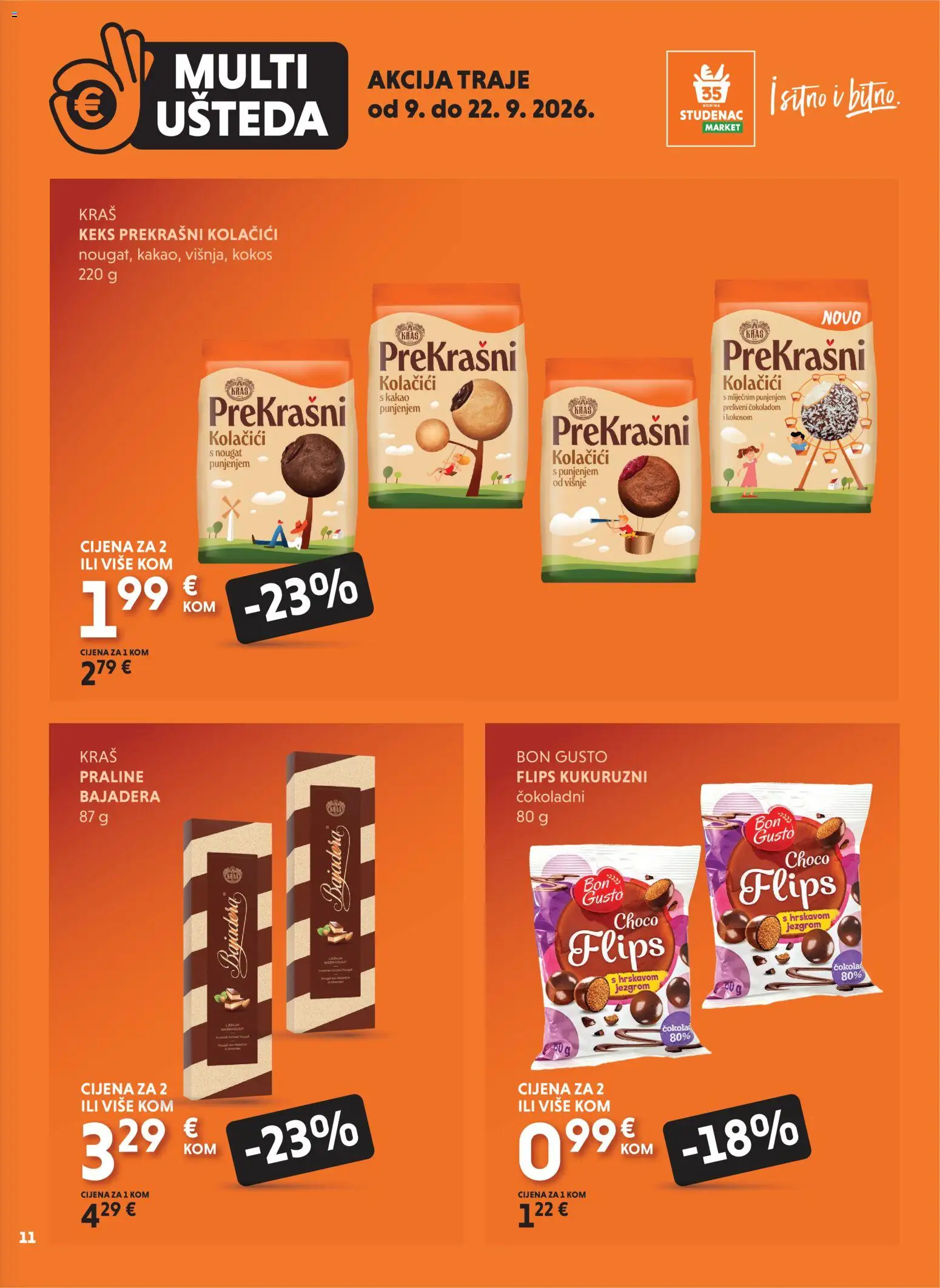 Studenac katalog akcija strana 11 – vrijedi od 9.9. do 22.9.2026.