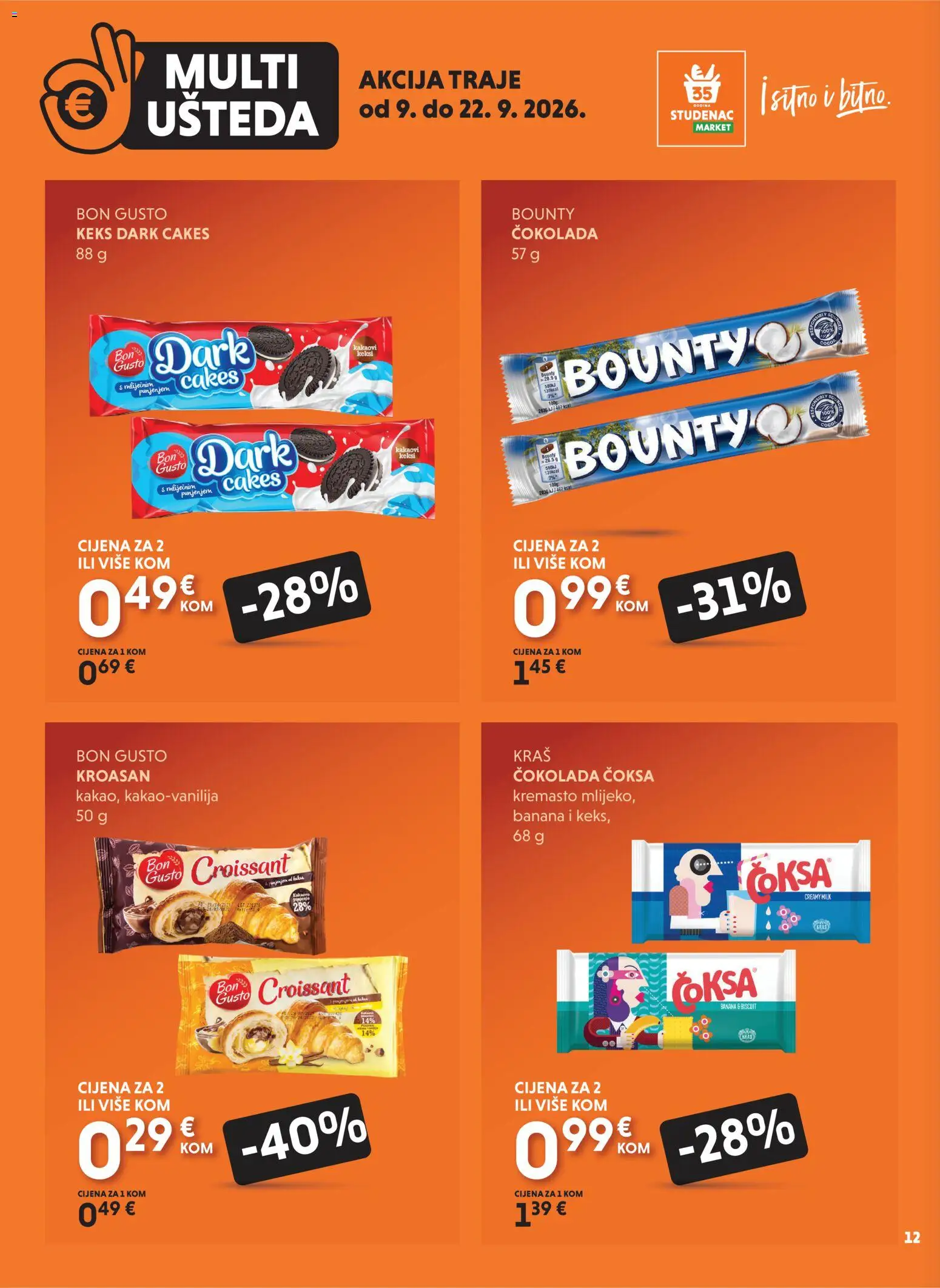 Studenac katalog akcija strana 12 – vrijedi od 9.9. do 22.9.2026.