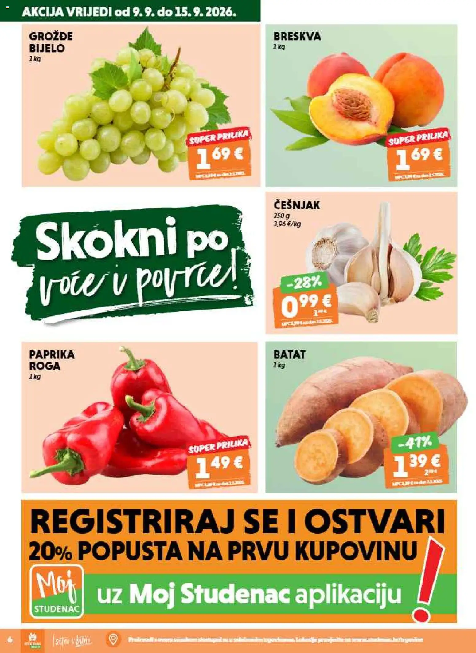 Studenac katalog akcija strana 6 – vrijedi od 9.9. do 15.9.2026.