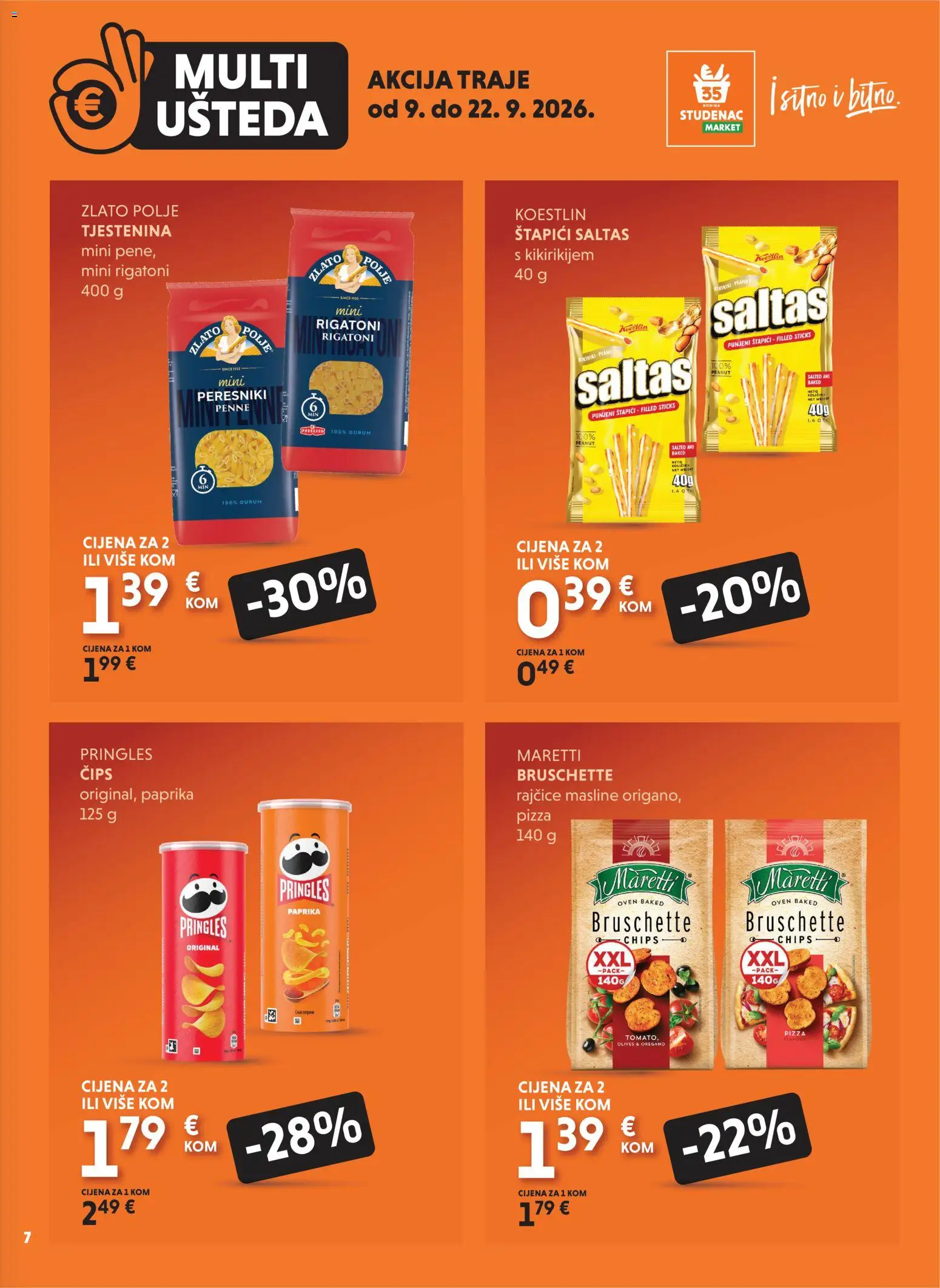 Studenac katalog akcija strana 7 – vrijedi od 9.9. do 22.9.2026.