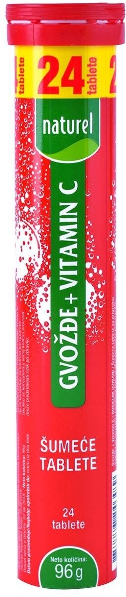 Naturel Šumeće tablete željezo + C 0.096 kg