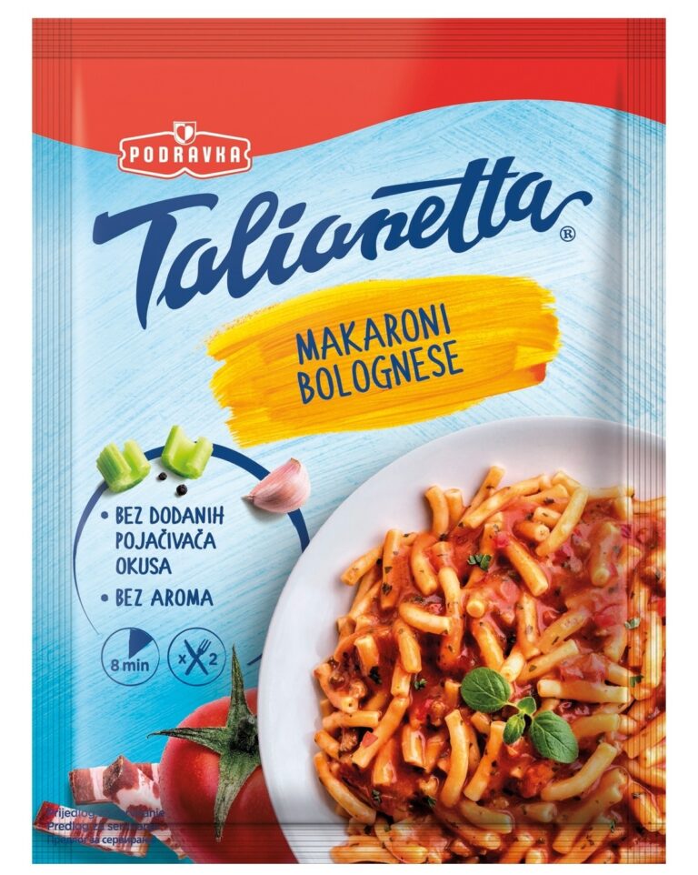 Podravka Talianetta Makaroni Bolognese 0.160 kg