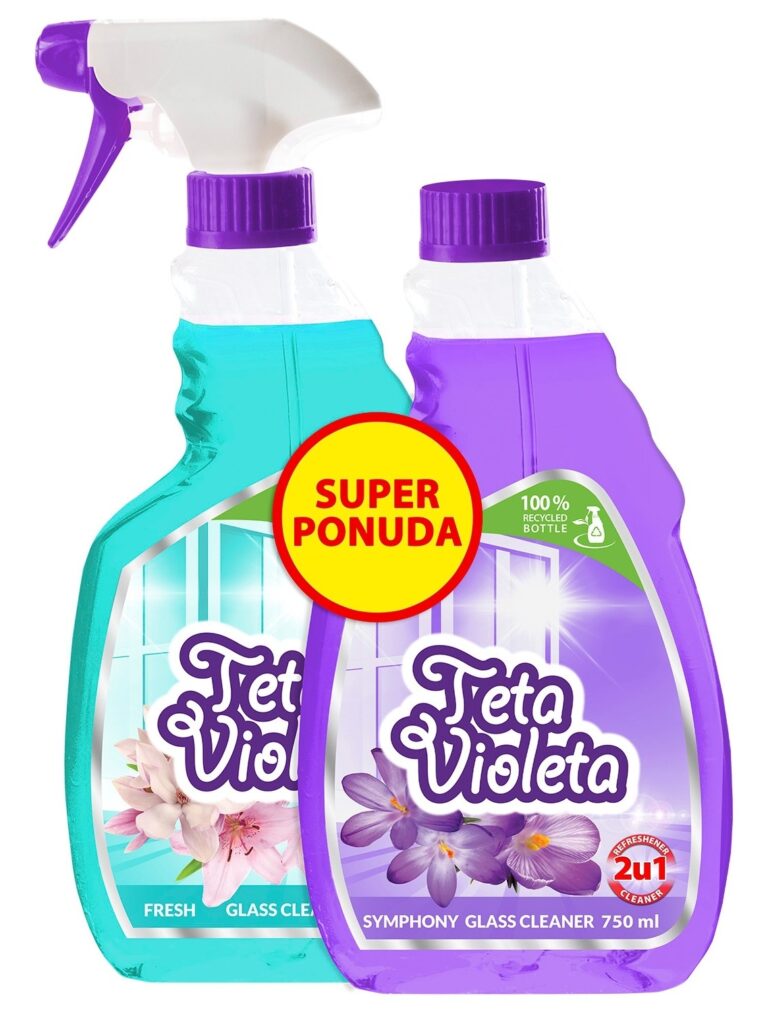 Violeta Staklo Fresh 750 ml + Refil Symphony 750 ml 1.500 L