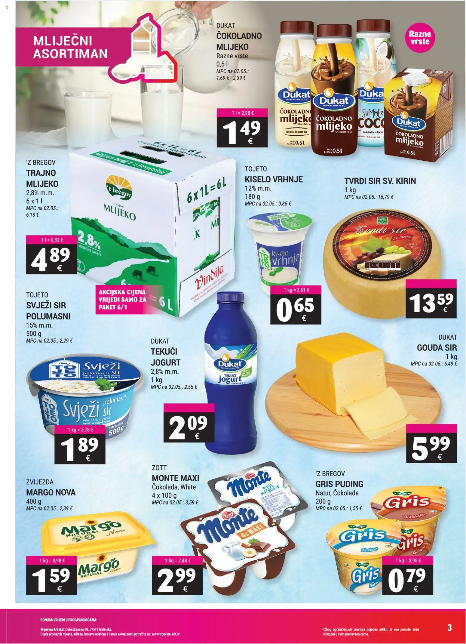Trgovina Krk katalog akcija strana 3 – vrijedi od 1.9. do 15.9.2026.