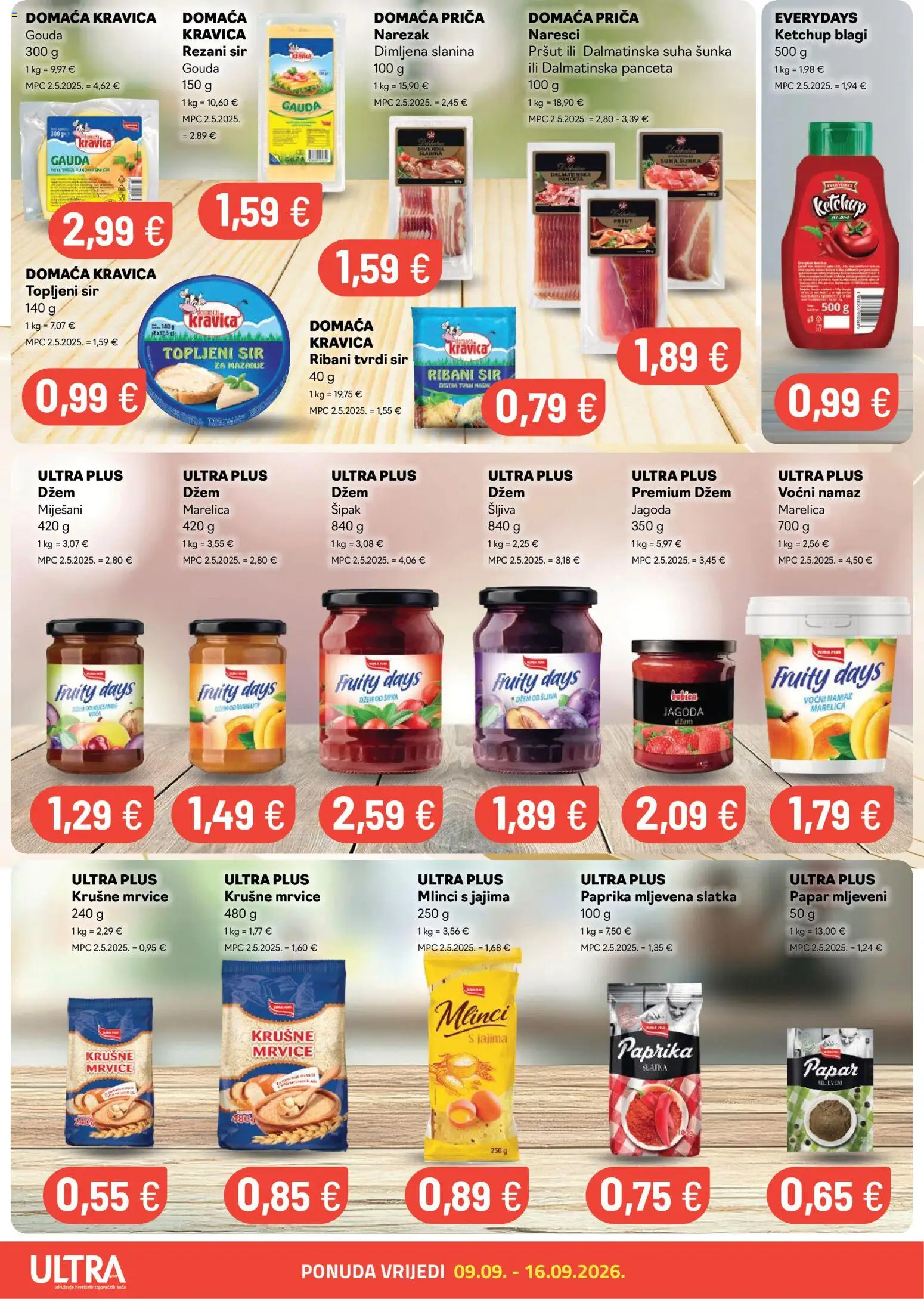 Ultra Gros katalog akcija strana 2 – vrijedi od 9.9. do 16.9.2026.