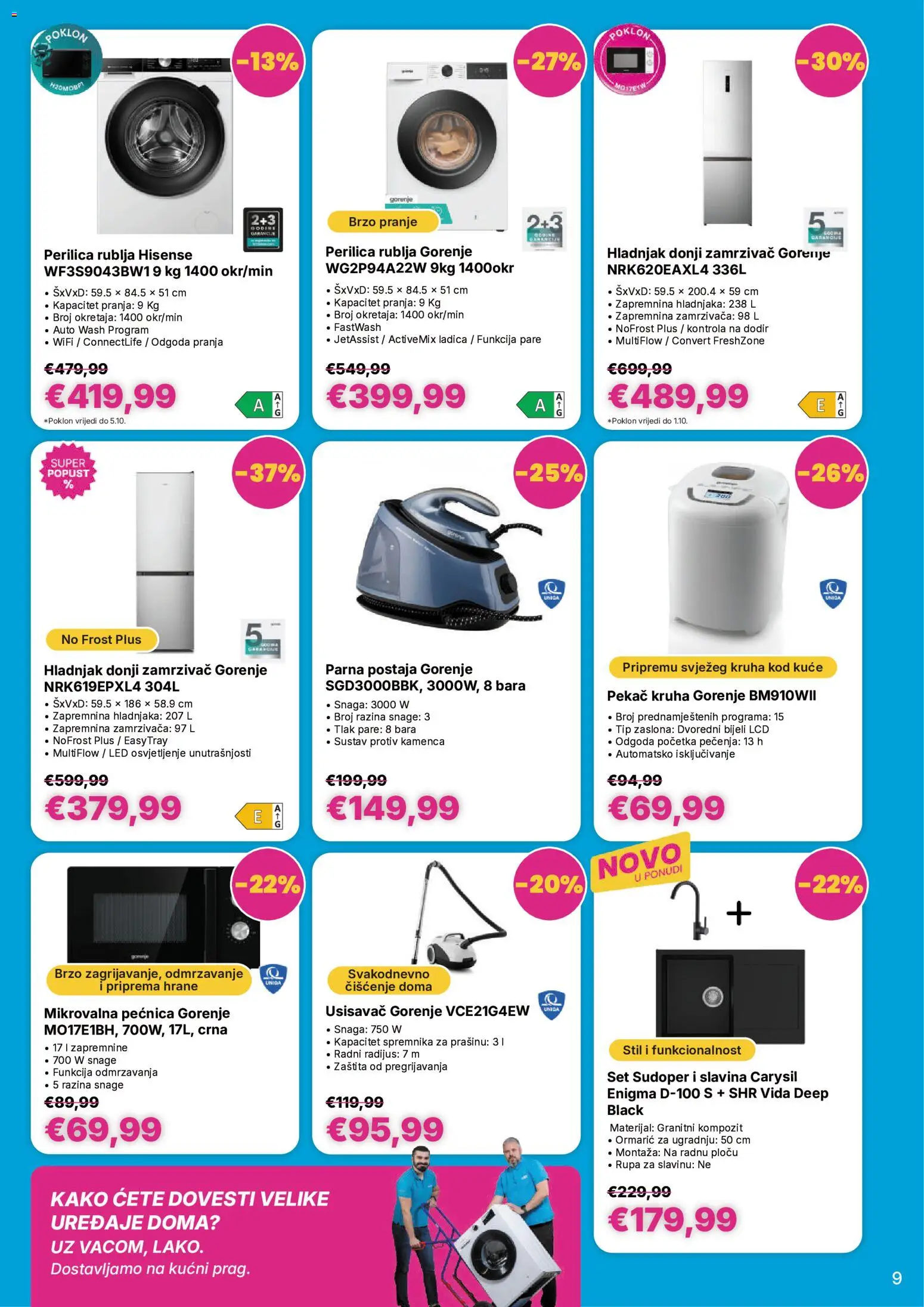 Vacom katalog akcija strana 9 – vrijedi od 12.8. do 11.10.2026.